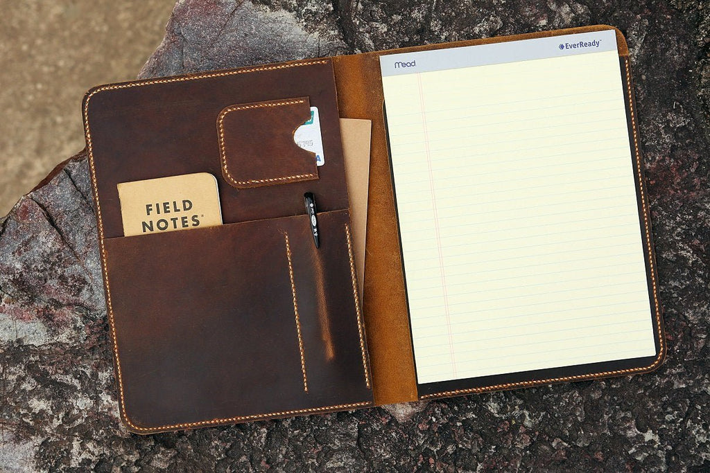 leather organizer for letter size notebook