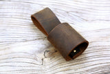 distressed leather tool belt holster