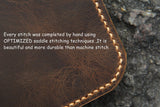 Full grain leather pocket moleskine cover