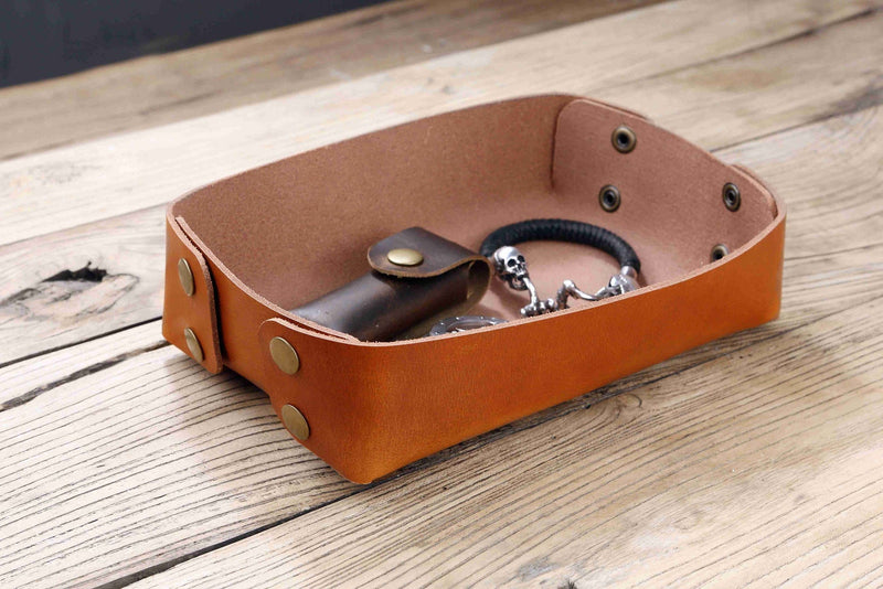 Brown edc key tray
