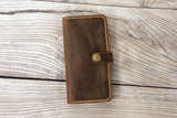 Personalized leather samsung S24 S23 ultra case wallet cover