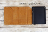 Hand stitched full grain leather 2022 iPad Pro Air 5 case iPad 7th 8th generation case leather ipad 10.2 case with pencil holder