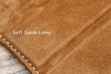 Hand stitched leather cover portfolio for iPad mini 6 5