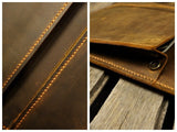 Handmade leather case sleeve for macbook laptop