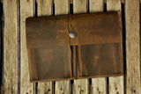 Handmade leather case sleeve for macbook laptop