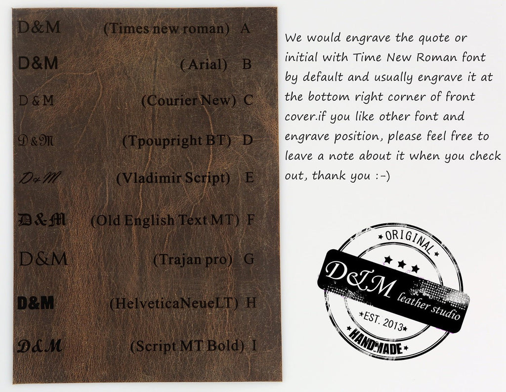 Handmade leather cover portfolio for RHODIA meeting notebook A5 – DMleather