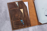 Handmade Leather Folio Cover case for Onyx BOOX Tab Ultra C Note Air 2