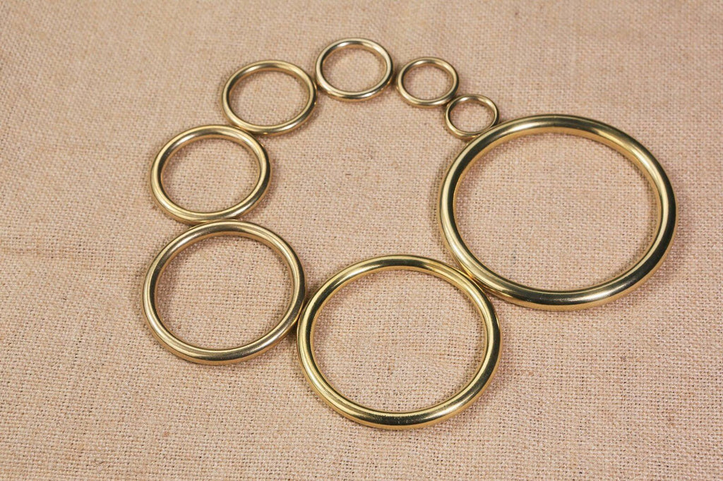 Antique Brass Bronze Big Circle Key Ring Holder 1pcs 