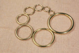 1 2 3 inch big brass o ring craft rings for bag belt crafts