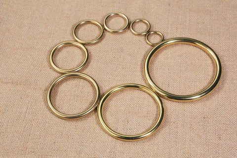 1 2 3 inch big brass o ring craft rings for bag belt crafts