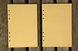 Leather A5 leather ring binder notebook cover / refillable journal