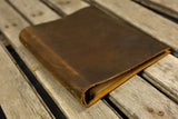 Leather A5 leather ring binder notebook cover / refillable journal