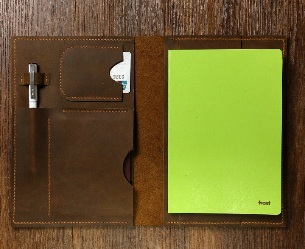 leather A5 notebook