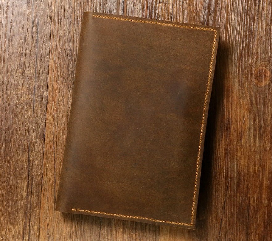 Leather A5 Moleskine Agenda notebook leather cover portfolio