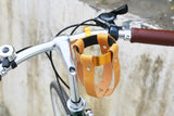 leather bike water bottle holder, bicycle drink holder