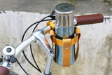 leather bike water bottle holder, bicycle drink holder
