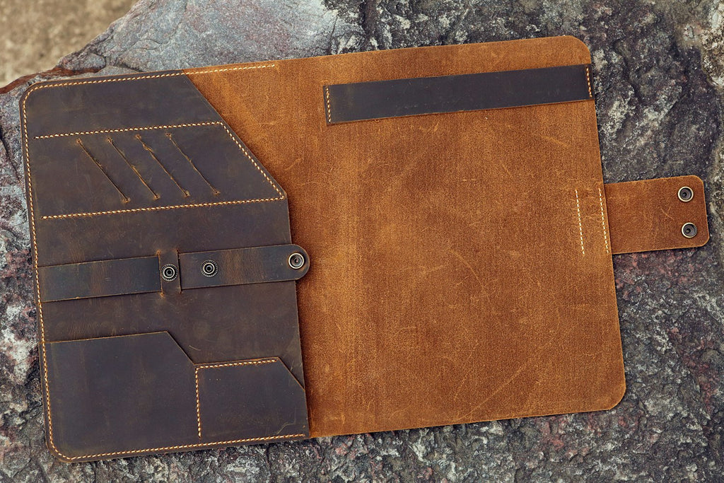western leather padfolio