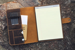 leather letter folder