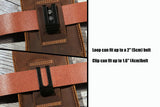 Leather cell phone holster , Phone case with belt loop