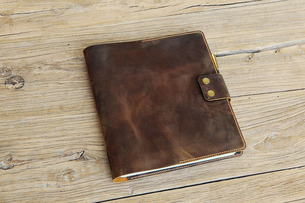leather cover for 5 five star spiral notebooks
