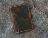 leather mini composition notebook 4.5 x 3.25" 