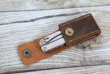 leather leatherman SURGE WAVE sheath , rustic leather leatherman belt holster