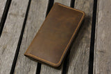 Leather men phone wallet for iPhone 6 7 plus