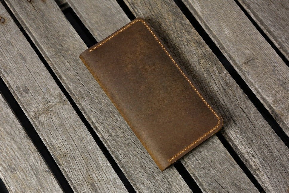 Leather men phone wallet for iPhone 6 7 plus