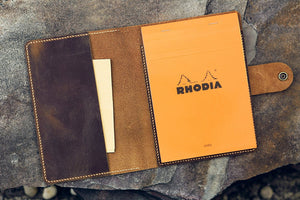 leather RHODIA cover