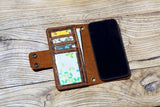 Personalized crossbody phone wallet with strap
