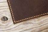 Personalized distressed leather case cover for Fujitsu QUADERNO A4 A5