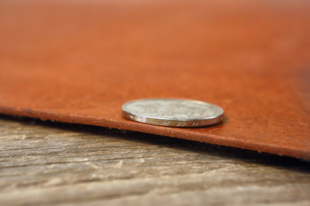 personalized full grain leather desk pad blotter