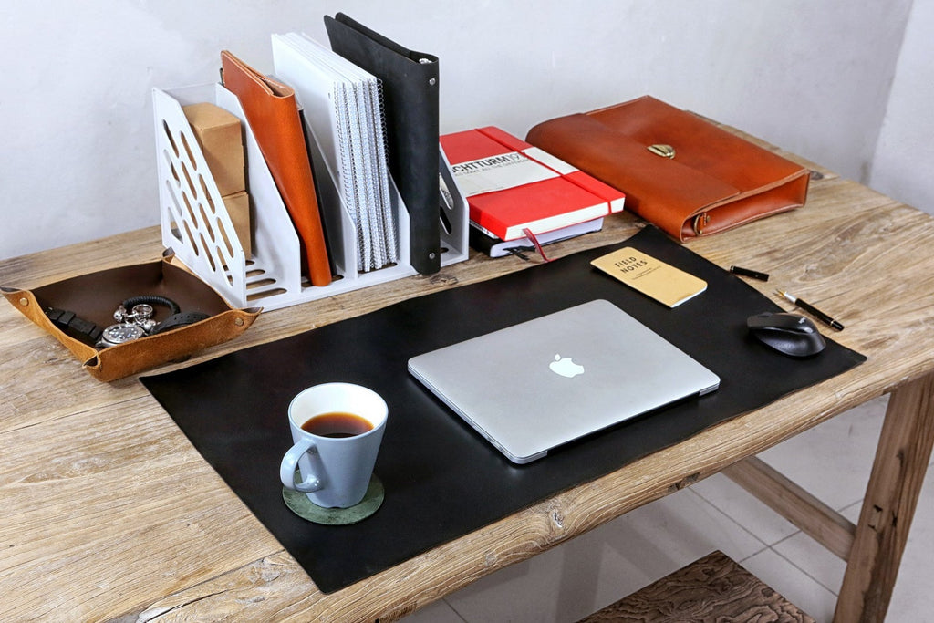 Wood Desk Organizer, Office Desk Accessories, Personalized