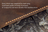 Personalized leather 3 ring binder portfolio