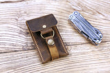Personalized leather belt holster holder for leatherman wingman squirt ps4