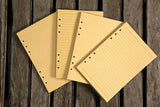 Personalized leather binder planner refillable binder