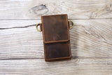 Personalized Leather crossbody Phone bag purse wallet 