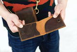 Personalized Leather crossbody Phone bag purse wallet 