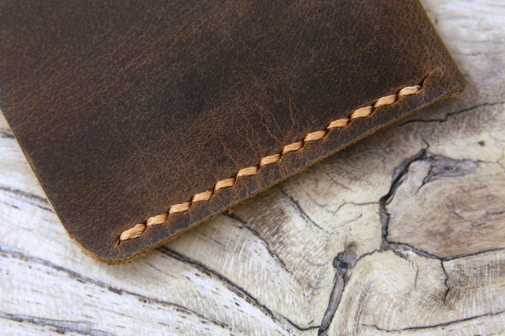 Personalized leather double edge razor travel case