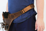 Personalized leather garden tool belt , distressed leather gardening belt farm floral belt