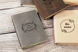 Personalized leather his and her vow book ,Personalized wedding couple gifts