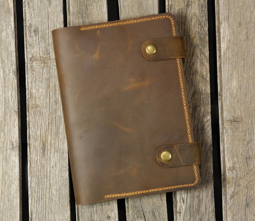 Rugged leather iPad portfolio case with stand for new iPad Air – DMleather