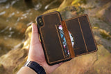 Personalized leather iPhone 15 14 13 Pro Max card wallet