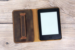 Personalized leather kindle paperwhite 10th 11th gen cover case