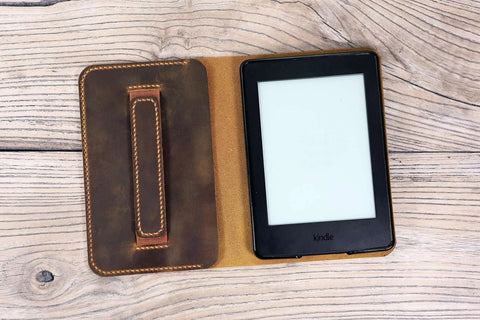 Leather Kindle paperwhite 12th 11th gen generation case cover , tooled leather cover case for All new kindle 2022