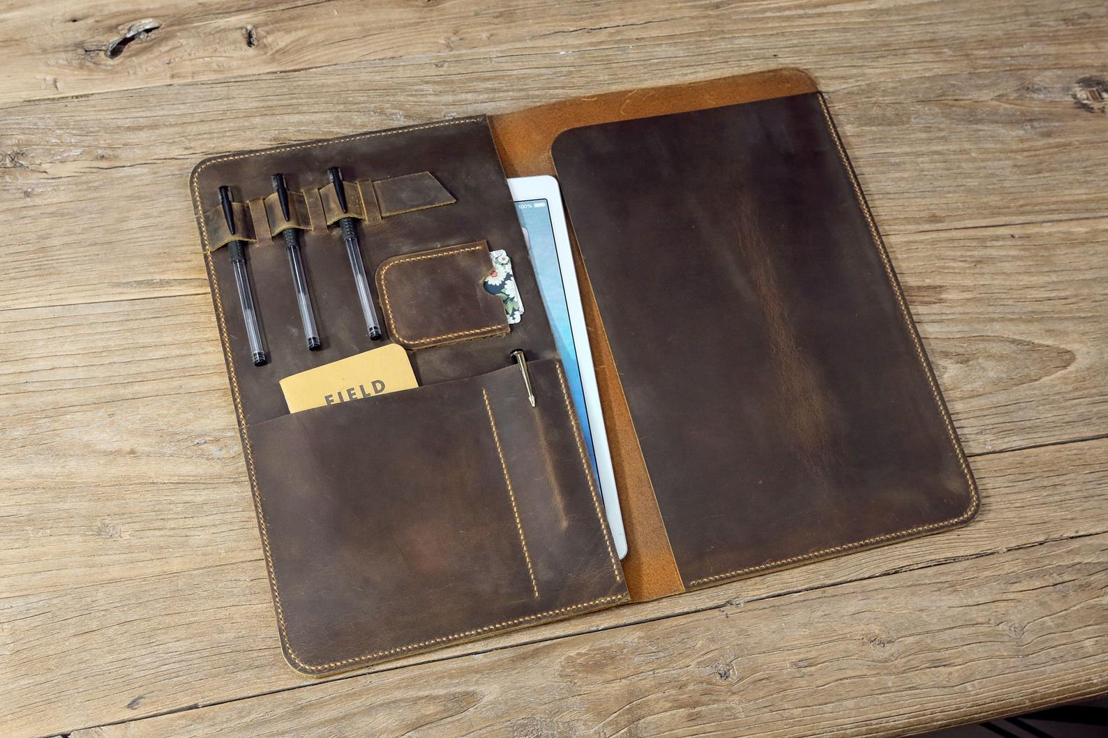 Personalized Leather Legal Pad Holder
