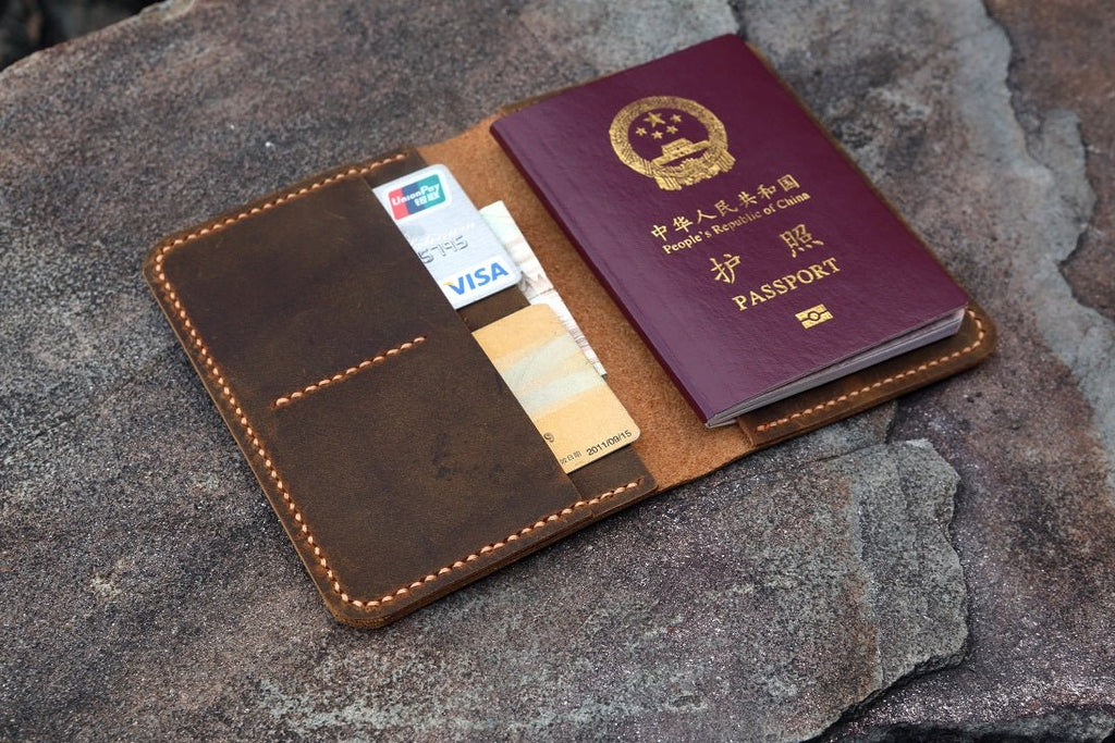 Custom Passport Cover Monogram Leather Passport Holder Full 