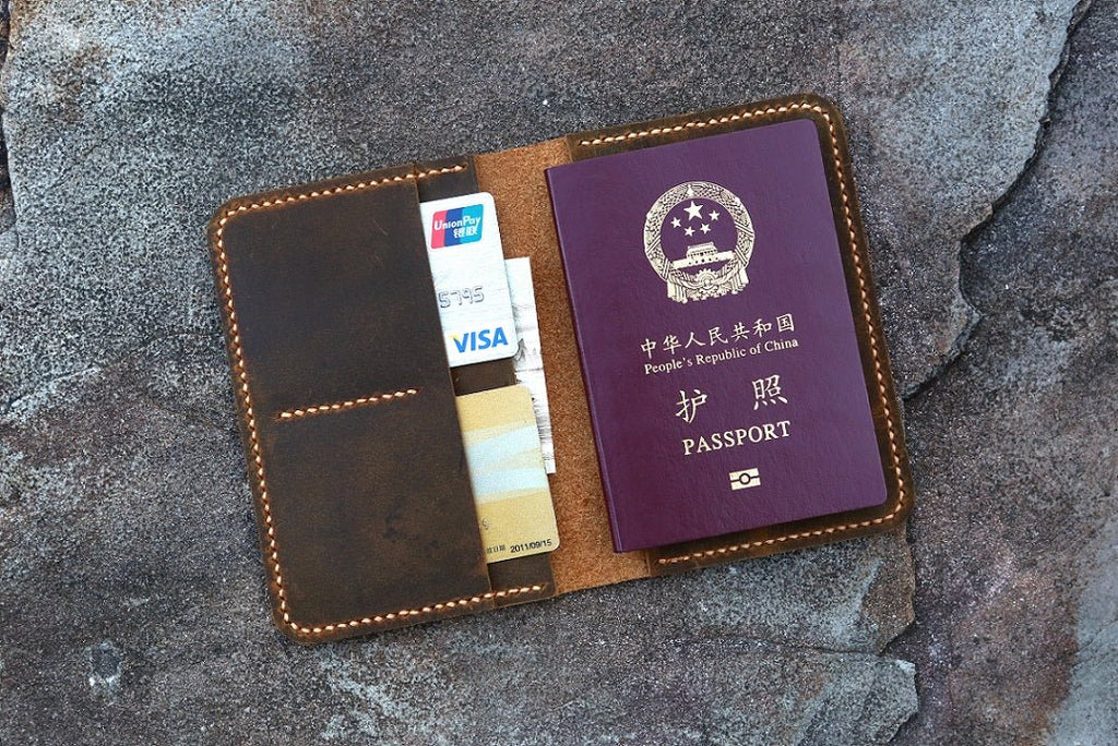 leather passport case