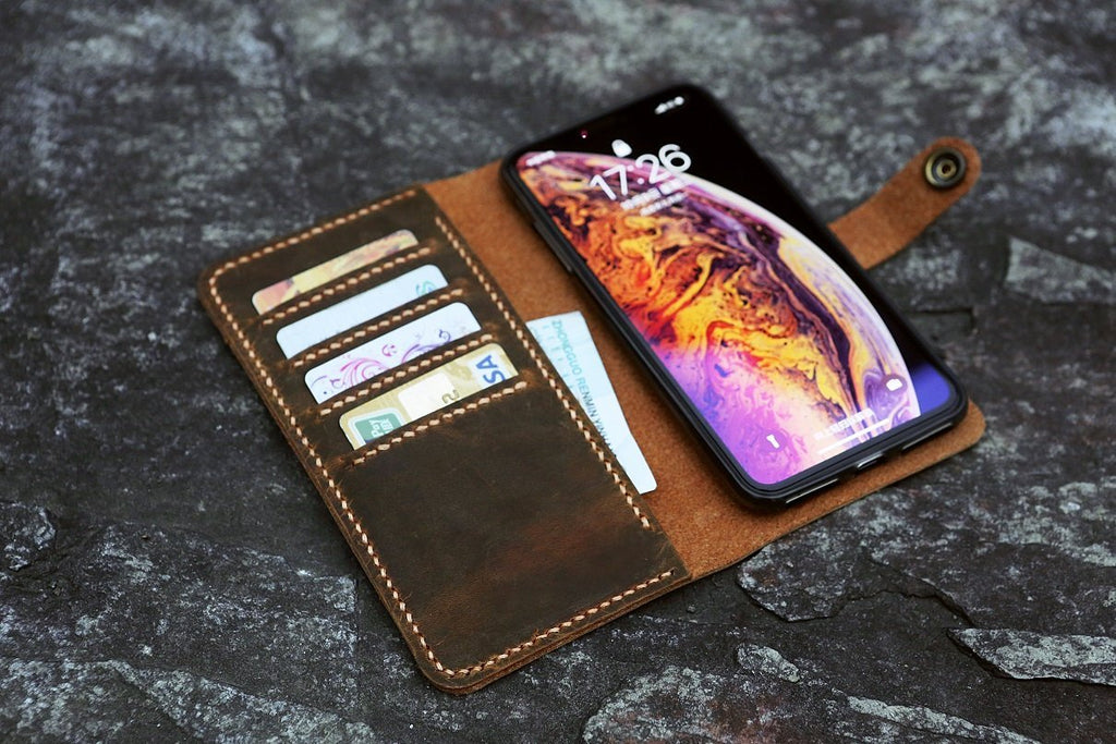 leather iPhone XS Max wallet
