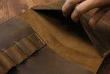 Personalized leather portfolio for A5 Moleskine Agenda Field notes notebook